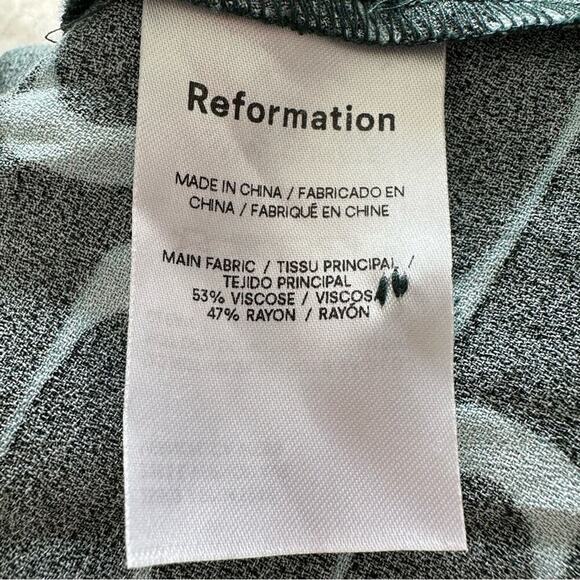 Reformation Port Green Retro Dress - Picture 7 of 9